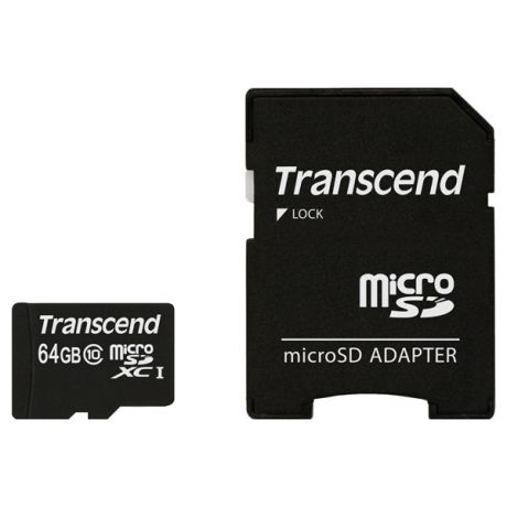 Карта памяти SDHC Micro Transcend TS64GUSDXC10