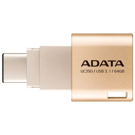 Флэш диск Type C ADATA Choice UC350 Gold 64GB (AUC350-64G-CGD)