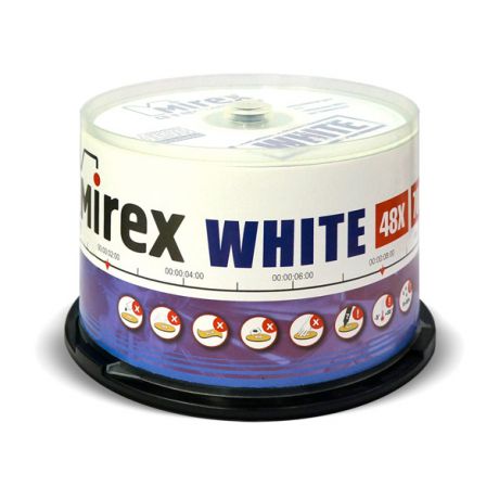 CD-R диск Mirex 700Mb 48х Cake Box 50 шт. Thermal Print (200888)