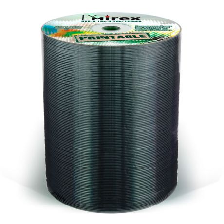 DVD-R диск Mirex 4.7Gb 16x Shrink 100 шт. Printable (203315)