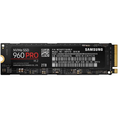 Внутренний SSD накопитель Samsung 2TB 960 PRO (MZ-V6P2T0BW)