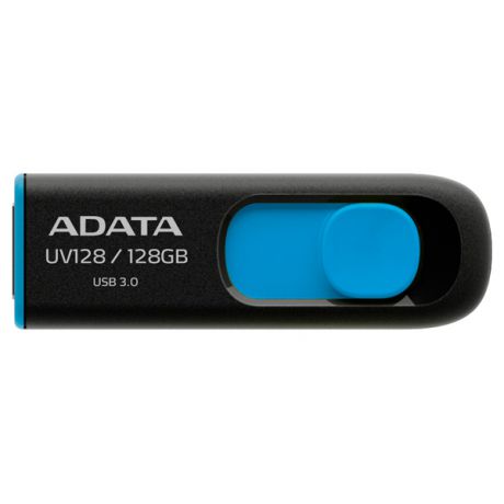 Флэш диск ADATA UV128 Black/Blue 128GB (AUV128-128G-RBE)