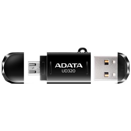 Флэш диск OTG ADATA DashDrive UD320 Black 64GB (AUD320-64G-RBK)