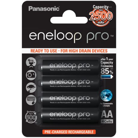 Аккумулятор Panasonic Eneloop BK-3HCDE/4BE