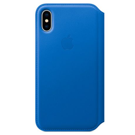 Чехол для iPhone Apple iPhone X Leather Folio - Electric Blue