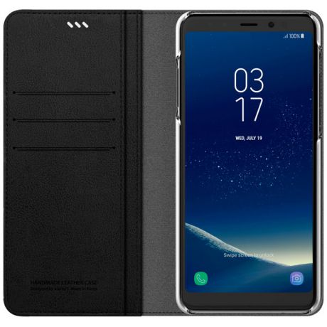 Чехол для сотового телефона Araree Mustang Diary для Samsung A8+ (2018) Black