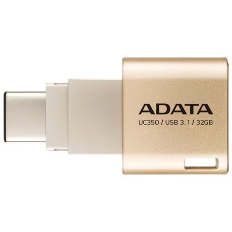 Флэш диск Type C ADATA Choice UC350 Gold 32GB (AUC350-32G-CGD)