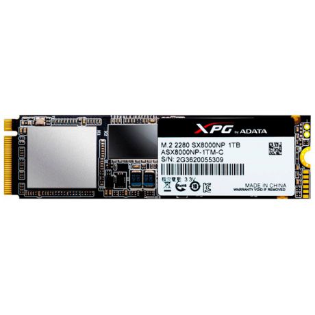 Внутренний SSD накопитель ADATA 1TB ASX8000NP-1TM-C XPG SX8000