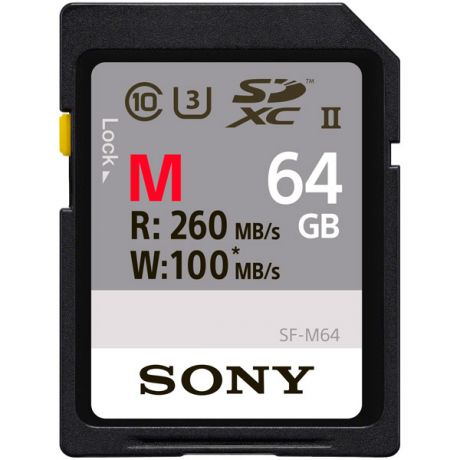 Карта памяти SDHC Sony 64GB UHS-II U3 (SF-M64)