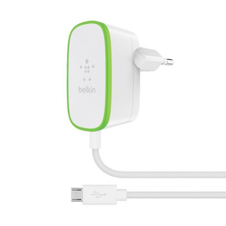 Сетевое зарядное устройство Belkin microUSB, 2.4A 1.8м White