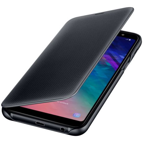 Чехол для Samsung Samsung Wallet Cover для Samsung Galaxy A6+ (2018), Black