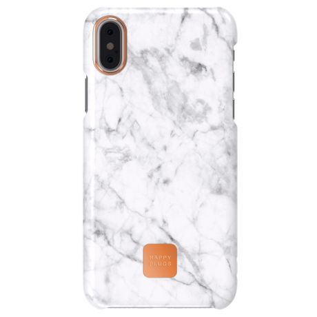Чехол для iPhone Happy Plugs 9160 Slim Case для iPhone X, White Marble
