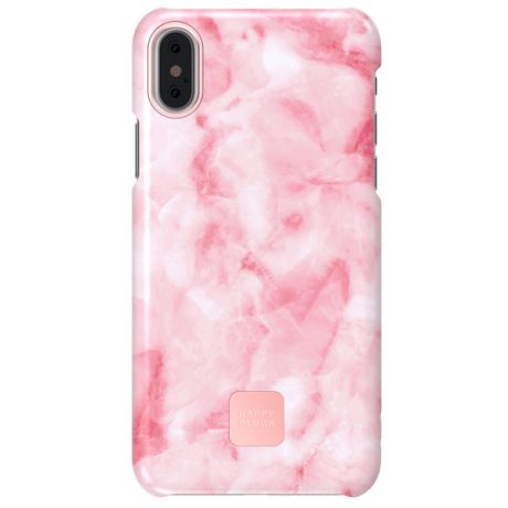 Чехол для iPhone Happy Plugs 9161 Slim Case для iPhone X, Pink Marble