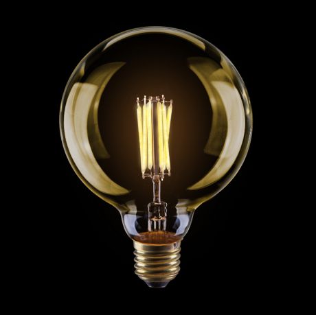 Лампа светодиодная филаментная диммируемая E27 8W 2800К шар золотой VG10-G125Gwarm8W 6838
