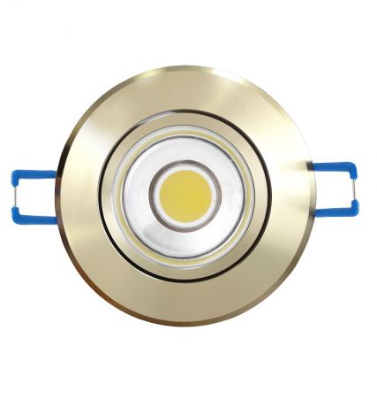 Светодиодный встраиваемый светильник (08787) Uniel 3000K ULM-R31-5W/WW IP20 Gold