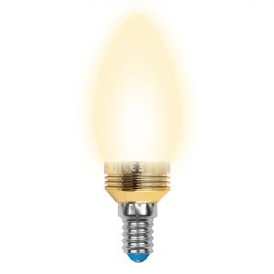Лампа светодиодная (10058) E14 5W 3000K свеча матовая LED-C37P-5W/WW/E14/FR ALC02GD