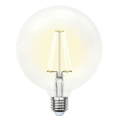 Лампа светодиодная филаментная (10534) E27 10W 3000K шар прозачный LED-G125-10W/WW/E27/CL PLS02WH