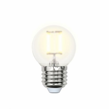 Лампа светодиодная (UL-00000302) Е27 6W 3000K шар матовый LED-G45-6W/WW/E27/FR PLS02WH