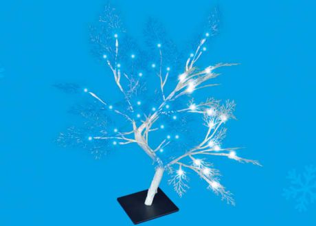 Светодиодное дерево "Морозко" 35х35х50см (UL-00001400) ULD-T3550-054/SWA WHITE-BLUE IP20 FROST