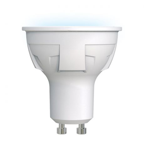 Лампа светодиодная (UL-00002421) GU10 6W 4000K полусфера матовая LED-JCDR 6W/NW/GU10/FR PLP01WH