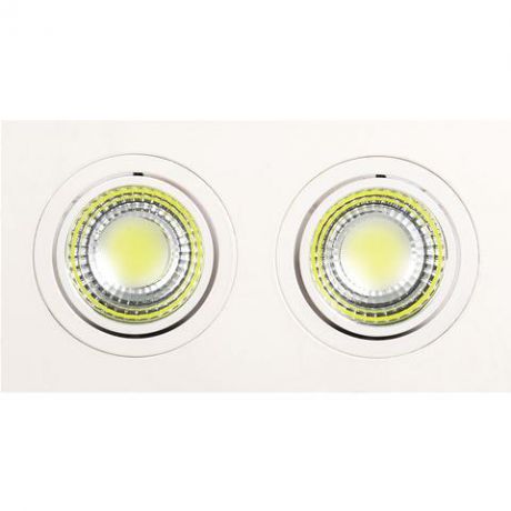 Встраиваемый светодиодный светильник Horoz 2X5W 6400К белый 016-021-0010 (HL6702L)
