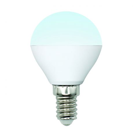 Лампа светодиодная (UL-00002376) E14 6W 4000K шар матовый LED-G45-6W/NW/E14/FR/MB PLM11WH