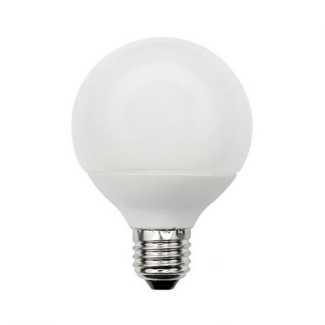 Лампа энергосберегающая (00863) E27 15W 2700K шар матовый ESL-G80-15/2700/E27