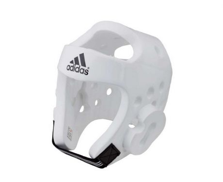 Шлем для тхэквондо Adidas Head Guard Dip Foam WTF белый adiTHG01