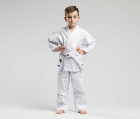 Кимоно для карате подростковое с поясом Adidas Kids WKF белое