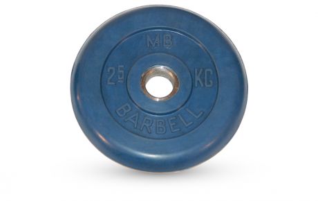 Диск обрезиненный d26мм MB Barbell MB-PltC26 2,5 кг синий