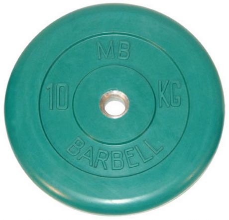 Диск обрезиненный d31мм MB Barbell MB-PltC31 10 кг зеленый
