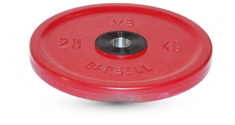 Диск олимпийский d51мм евро-классик MB Barbell MB-PltCE 25 кг красный