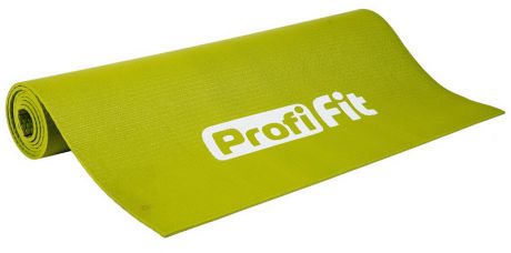 Коврик для йоги и фитнеса Profi-Fit 4 мм, проф плюс (светло-зеленый)