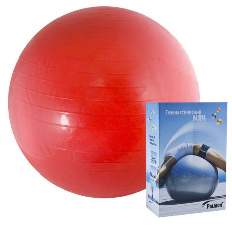 Мяч гимнастический Palmon диаметр 45 см, красный