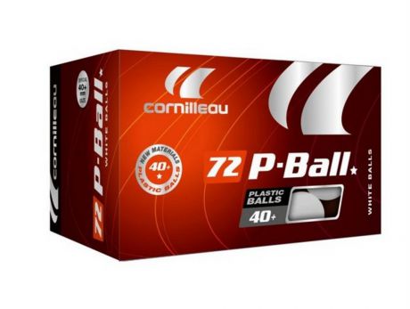 Мячи пластиковые Cornilleau P-Ball Pro 40+ 72 шт белый