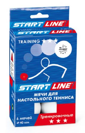 Мячи для настольного тенниса Start Line Training 3* 23-023 6 шт