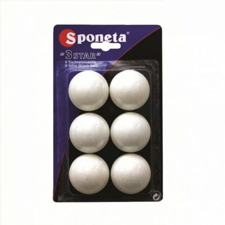Мячи для настольного тенниса Sponeta ТТ-6 (3 Star) 6шт