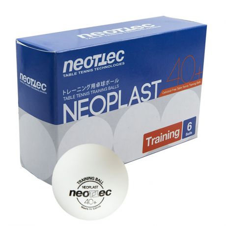 Мячи для настольного тенниса Neottec Neoplast Training 6 шт