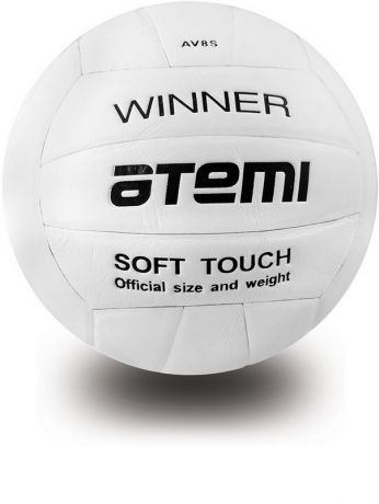 Мяч волейбольный р.5 Atemi Winner, синтетическая кожа PU soft, бел.