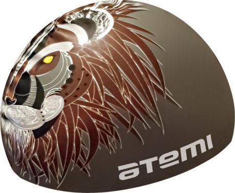 Шапочка для плавания Atemi PSC425 серая (лев)