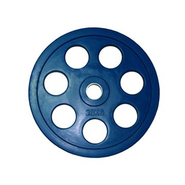 Диск обрезиненный Oxygen Fitness евро-классик 20 кг d51мм синий ромашка