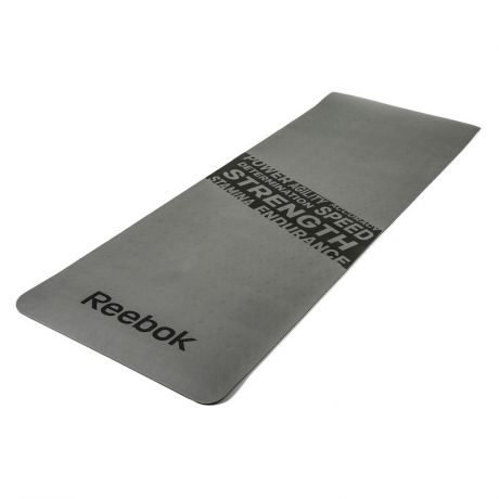 Тренировочный коврик для фитнеса Reebok нескользящий RAMT-11024GRS, серый