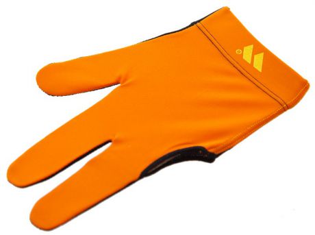 Перчатка бильярдная WB черно-оранжевая, защита от скольжения 45.255.03.2