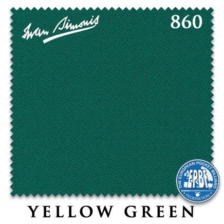 Сукно Iwan Simonis 860 198см Yellow Green 60М