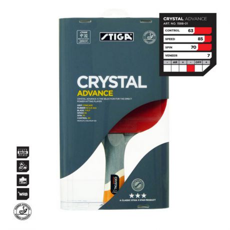 Ракетка для настольного тенниса Stiga Crystal Advance WRB 1588-01
