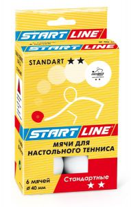 Мячи для настольного тенниса Start line Standart 2* 23-122
