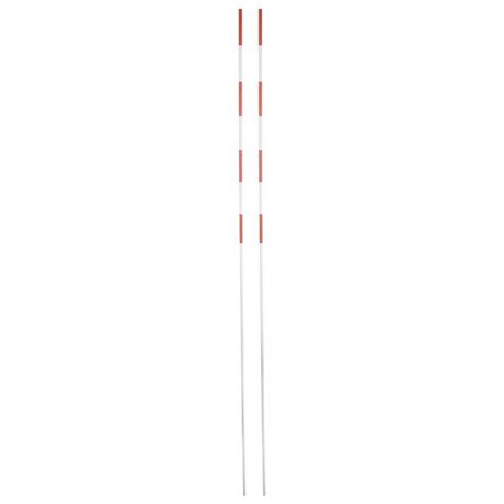 Антенны волейбольные под карманы высота 1,8 м, диаметр 10 мм, бело-красный