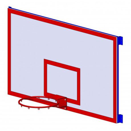 Щит баскетбольный ZSO игровой 1050х1800 мм Фанера (толщина фанеры 15 мм)