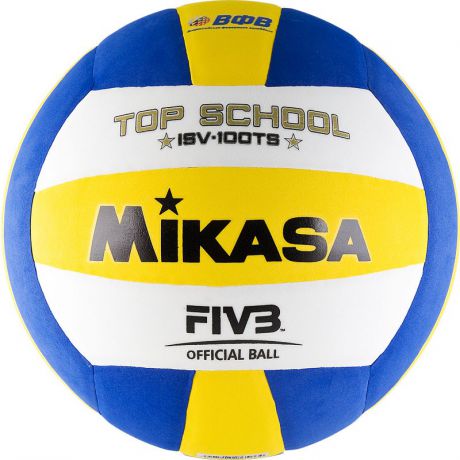Мяч волейбольный Mikasa ISV100TS любительский р.5 бел/желт/синий