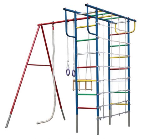 Детская игровая площадка Вертикаль П с канатной сеткой